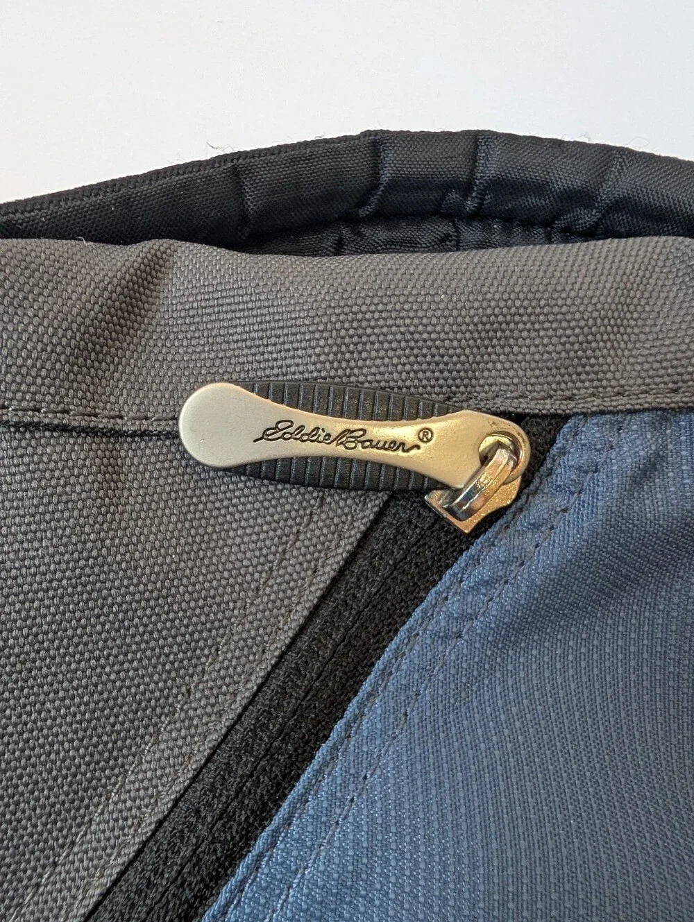 Eddie Bauer Convertible Backpack Messenger Laptop Bag Gray Blue Travel Commuter
